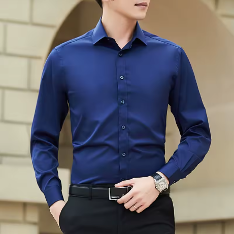Men's Dress Shirt Solid Color