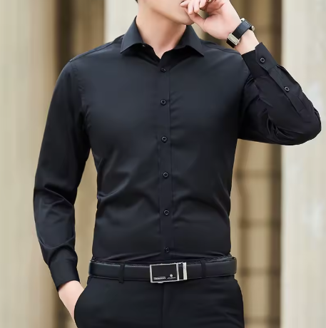 Men's Dress Shirt Solid Color